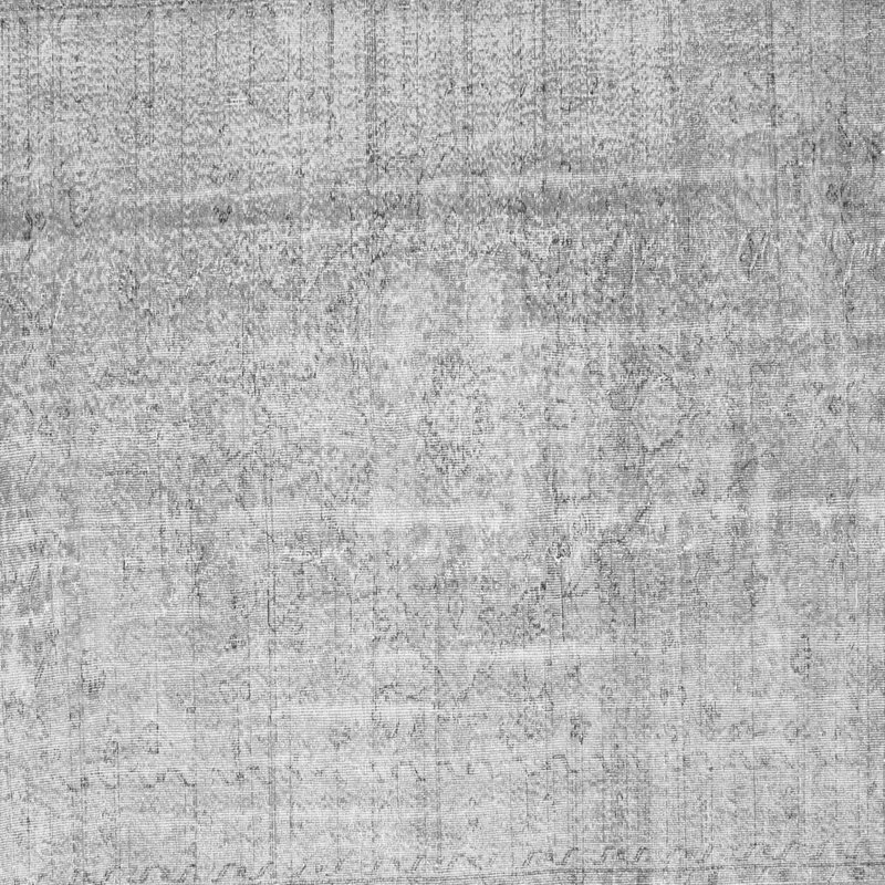 Tapis gris tissé à la machine Yannira, Carré 3 pi