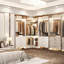 55.2'' - 80.9'' W Closet System with Wooden Drawers and Hanging Rods-1912060672