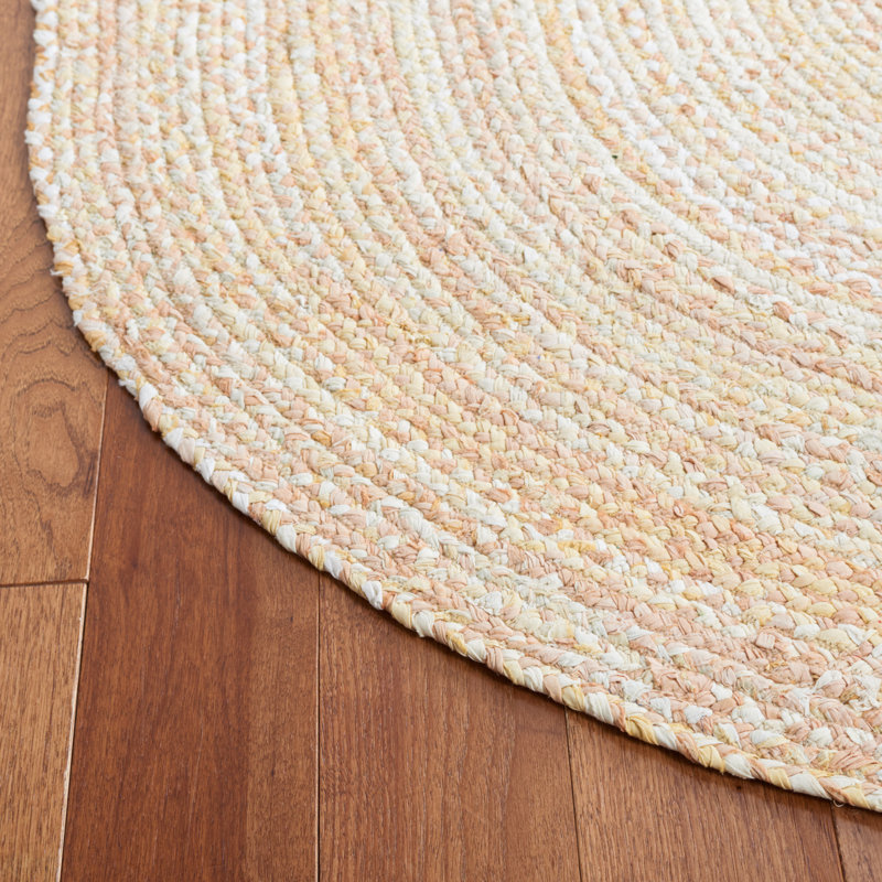 Cotton Hand Woven Area Rug, Oval 122 x 183 cm