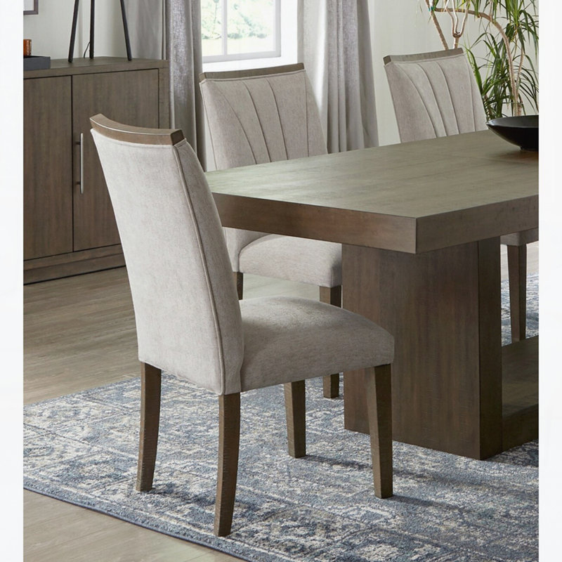 Ensemble de 2 chaises d'appoint de style contemporain en bois