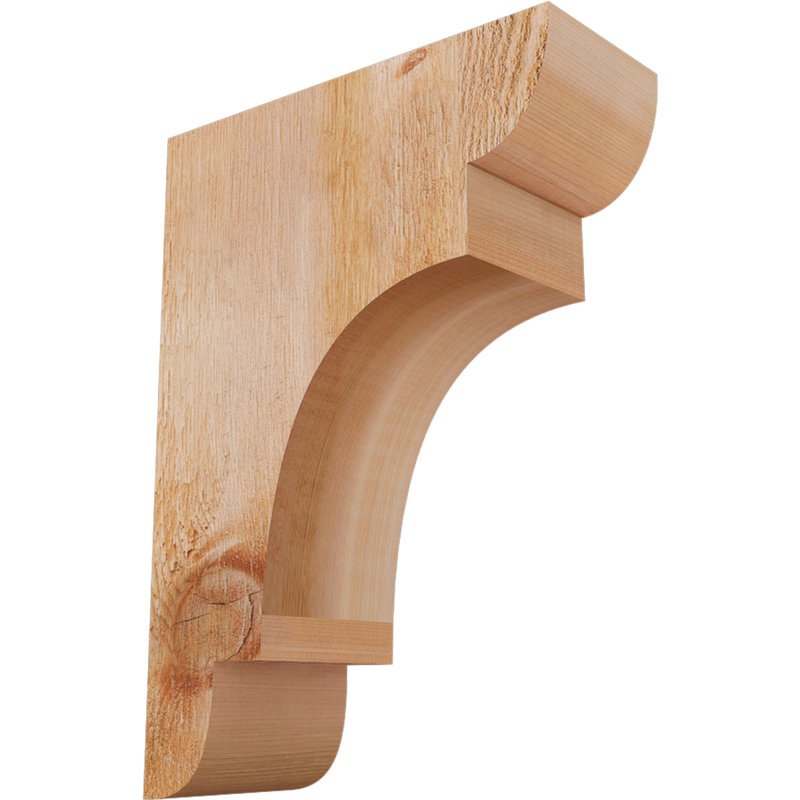 New Brighton Corbel, H 14 po x l 4 po x P 10 po, Cèdre rouge, Sciage brut