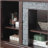 58" Modern TV Stand with 2-Door Storage, Faux Stone Media Console Cabinet, Cherry Large Entertainment Center-511807976-511807981