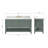 Magnolia Ajhane 61" Double Bathroom Vanity Set-260663935