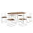 Aileena Villawood 55 L x 31.5 W Dining Set-89858546-89858547-88870058