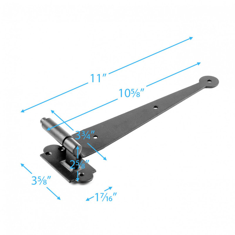 Charnière en fer forgé Pintle