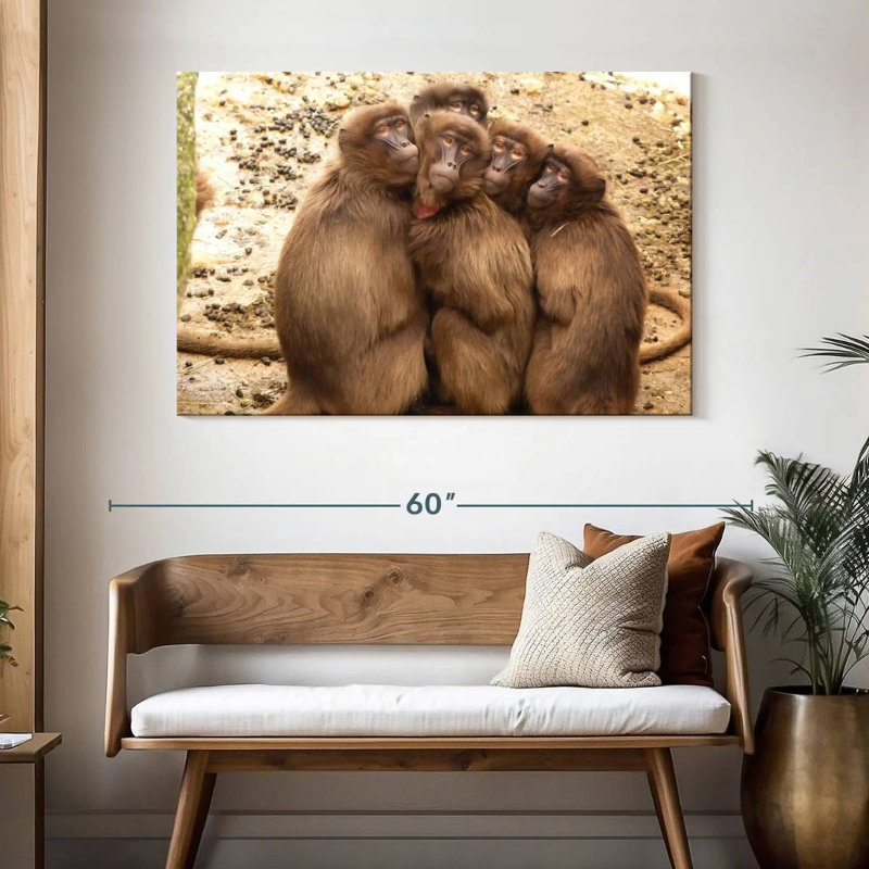 Brampt Monkey Troop, 32" H x 48" W