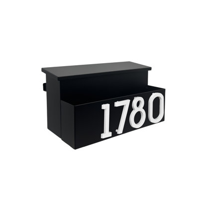 Morwen Package: MailVault Wall Planter Mailbox /w/ Stand-Off Numbers