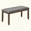 Élégante table de salle à manger en bois 6 pièces avec 4 chaises et un banc. Ensemble de table à manger moderne pour 6 personnes, ensemble de table à manger rectangulaire pour le salon, la cuisine et la salle à manger