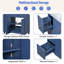 Teece 36'' Single Bathroom Vanity with Solid + Manufactured Wood Top-993053379