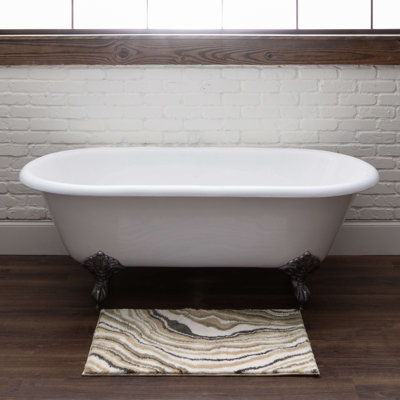 Alyxandrea Abstract Memory Foam Machine Washable Bath Rug