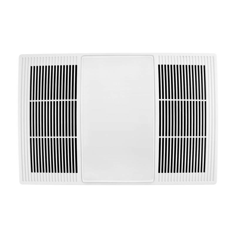 White Ceiling Mount Bathroom Exhaust Fan with Heater