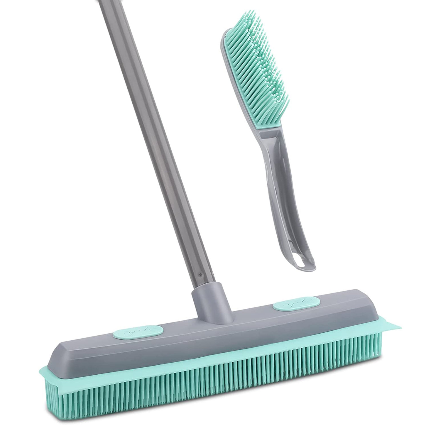 Telescopic Pet Hair Broom Dust Scraper Pet Rubber Brush Carpet