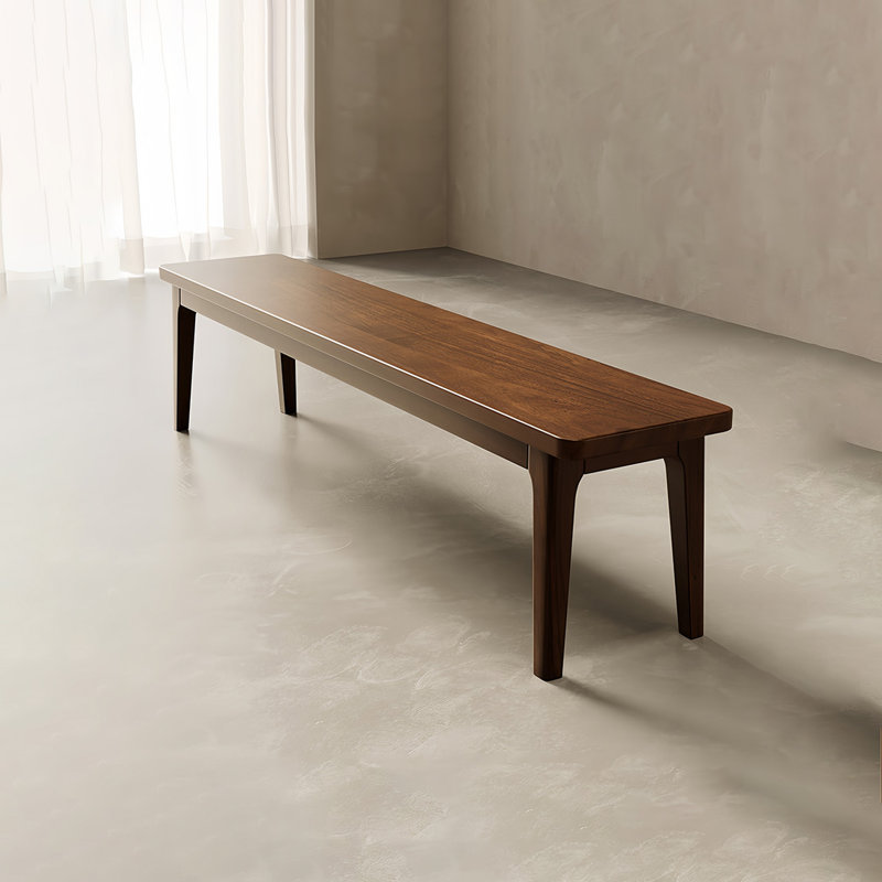 Banc en bois massif Kaile, H 17,71 po x l 78,74 po x P 11,81 po