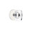 Privacy Windsor Crystal Knob with Disk Rose