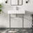 Rectangular 30 Ceramic Console Sink White Basin with Overflow Single Faucet Hole-91441119