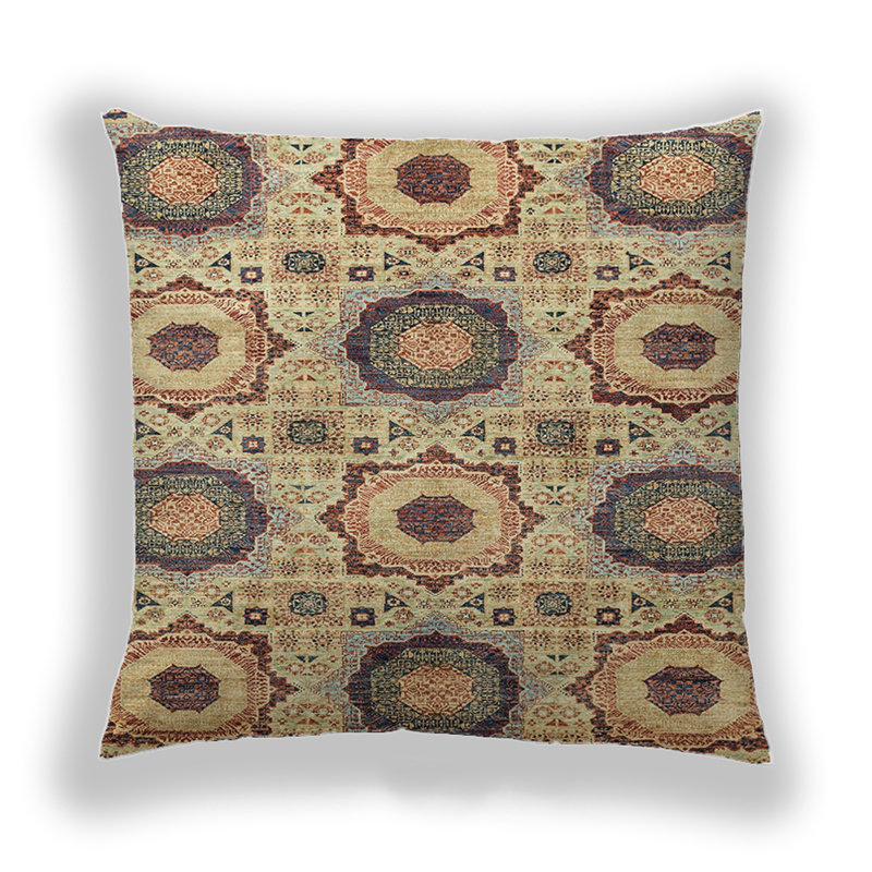 Coussin décoratif abstrait 2363, Microsuède