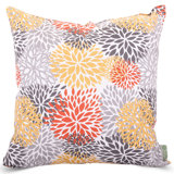 Floral Indoor/Outdoor Reversible Throw Pillow