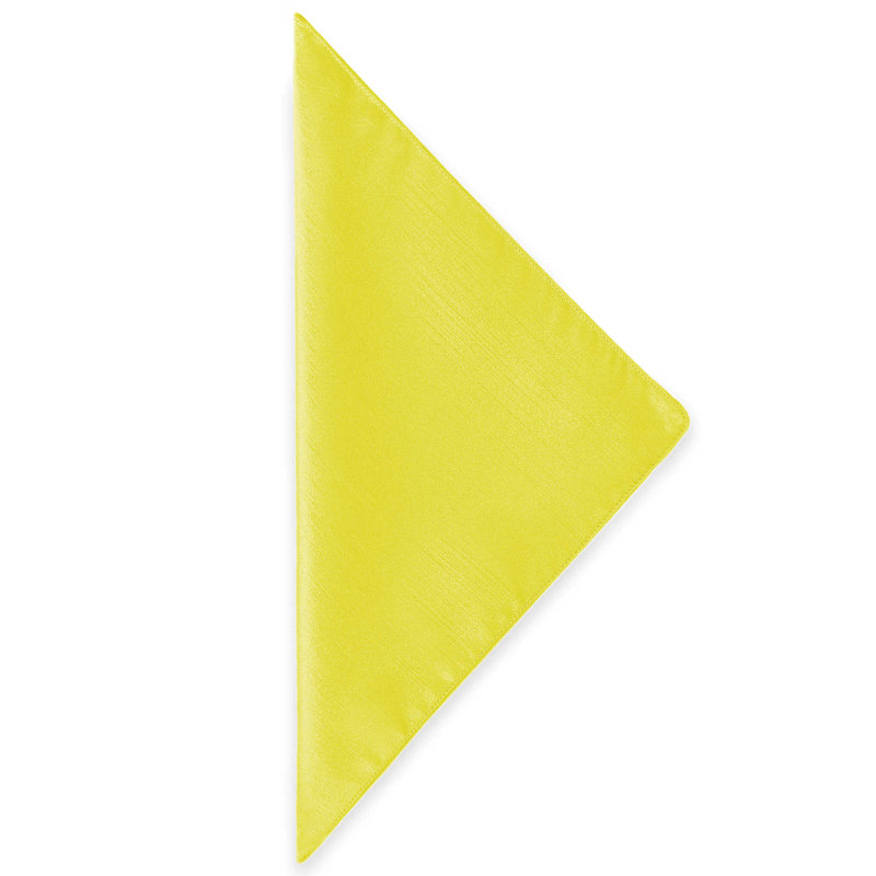 Zhora Silk Square Napkin, Lemon