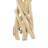 Light Brown Tews Driftwood Handmade 23" Table Lamp with Cream Linen Shade