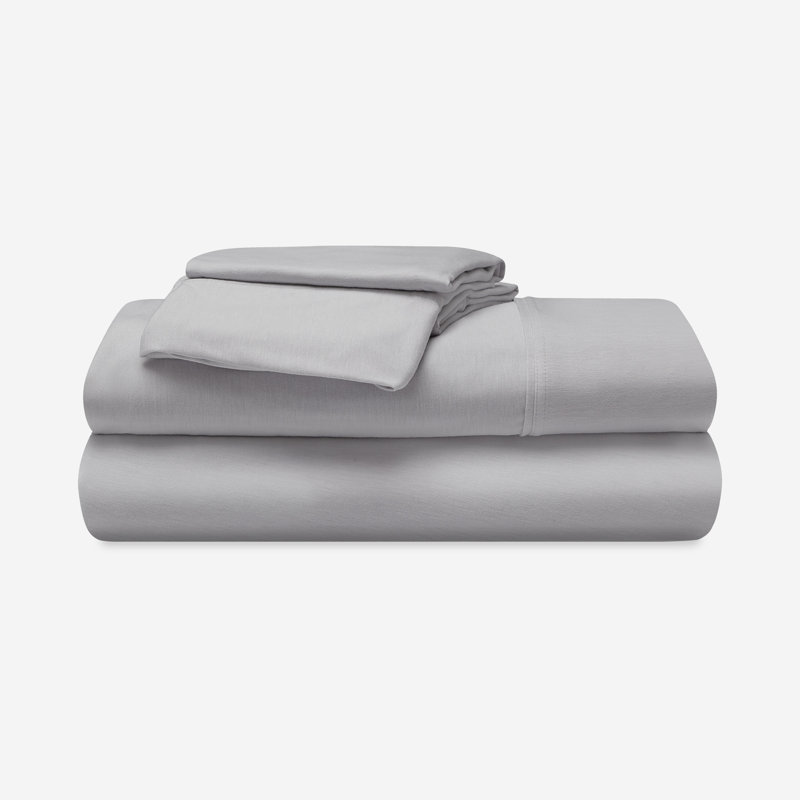 Ensemble de draps Bedgear - Laine chaude sans surchauffe, Très grand, Gris clair