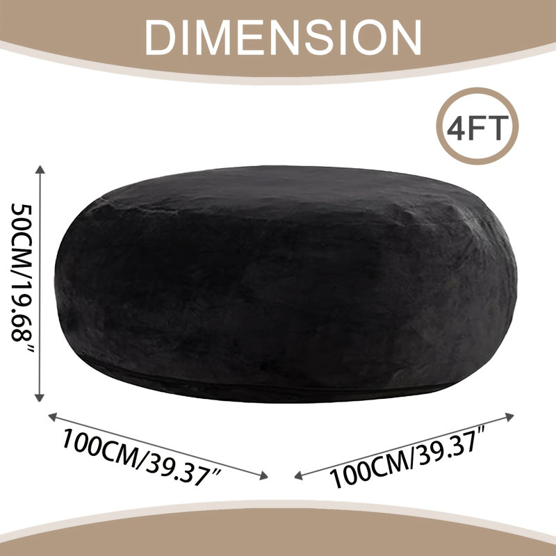 4 feet tall, adult bean bag chair, contains bean bag filling, memory foam chair, soft flannel washable cover, ideal reading seat for bedroom and dormitory