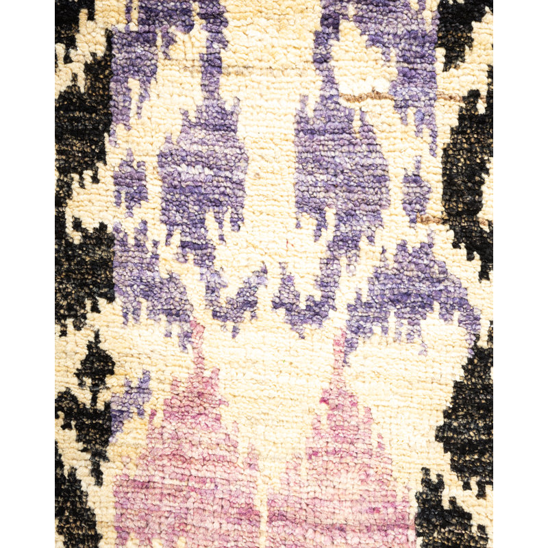 Contemporary One-of-a-Kind 4' 2" X 6' 3" Hand Knotted Area Rug