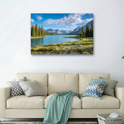 «Mountain Lake», reproduction d'art sur toile, ensemble de 1