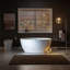 Ember 55'' x 31.75'' Soaking Acrylic Bathtub-51226546