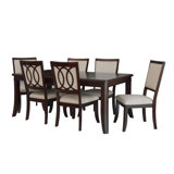 Artorias 6 - Person Solid Wood Solid Wood Top Four Leg Dining Set