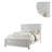 Bed Bedroom Furniture High Panel Headboard Footboard Plywood 1Pc Bedframe-1922769804