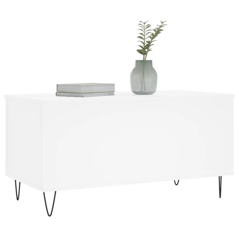 Moriaty Coffee Table, 90cm L x 44.5cm W x 45cm H, White