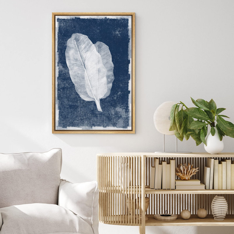 «Faded White Transparent Leaves» sur, H 24 po x l 16 po, Naturel