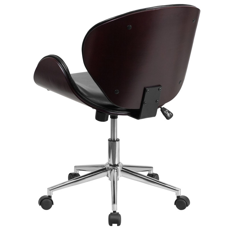 Task Chair, Mahogany/Black