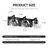3-Light Bathroom Vanity (Black)