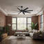 Ariella - Eight Blade Ceiling Fan - Integrated LED - Matte Black Finish - Matte White Blades-238019796-238019801