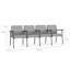 Lesro Mystic Waiting Reception 4 Seat Tandem Seating Metal Frame-101050045-101050054