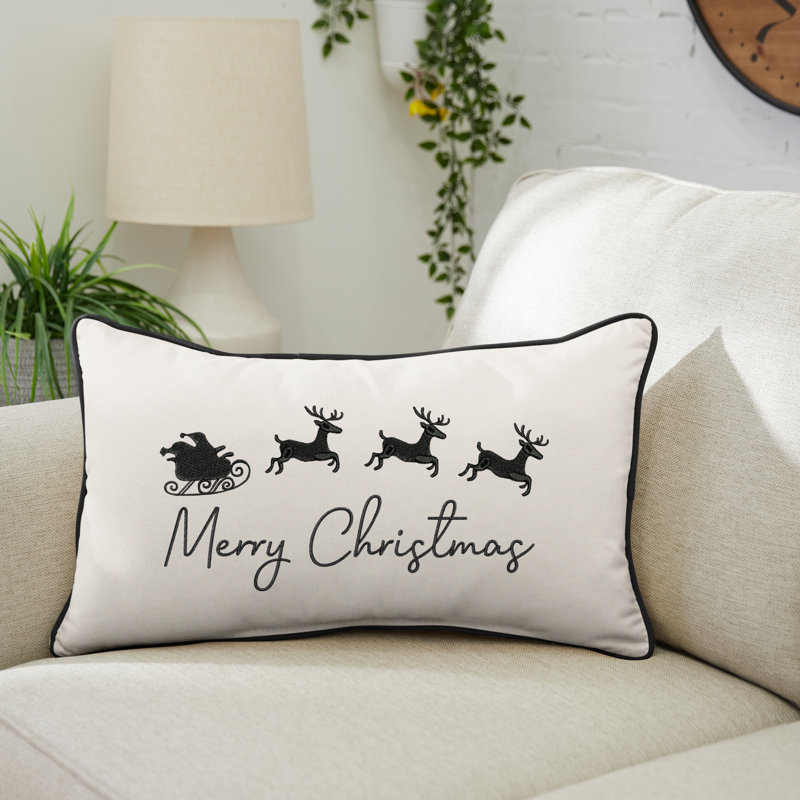  Merry Christmas Outdoor Rectangular Pillow Cover & Insert