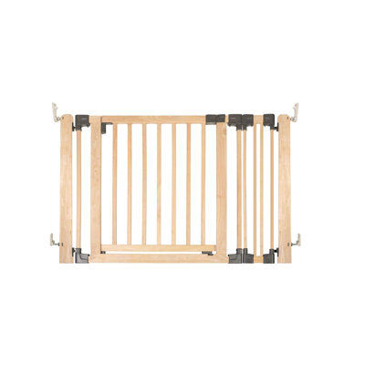 Wooden Multi Panel Room Divider, Natural Wood, 76cm Tall