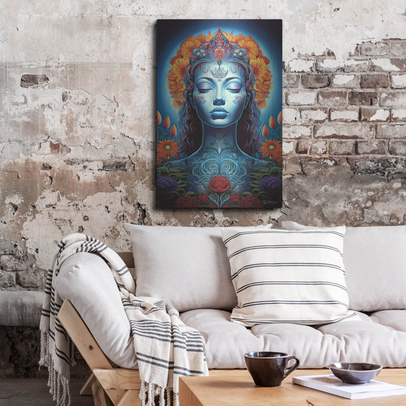 Art mural en métal Winston Porter «Dmt Art 6» par Momart, H 36 po x l 24 po