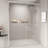 KISRAIS 56-60 In. W X 72 In. H Double Sliding Shower Door, Semi-Frameless Bypass Bathroom Sliding Door With 1/4" (6Mm) Tempered Glass For Walk-In Shower-108671447
