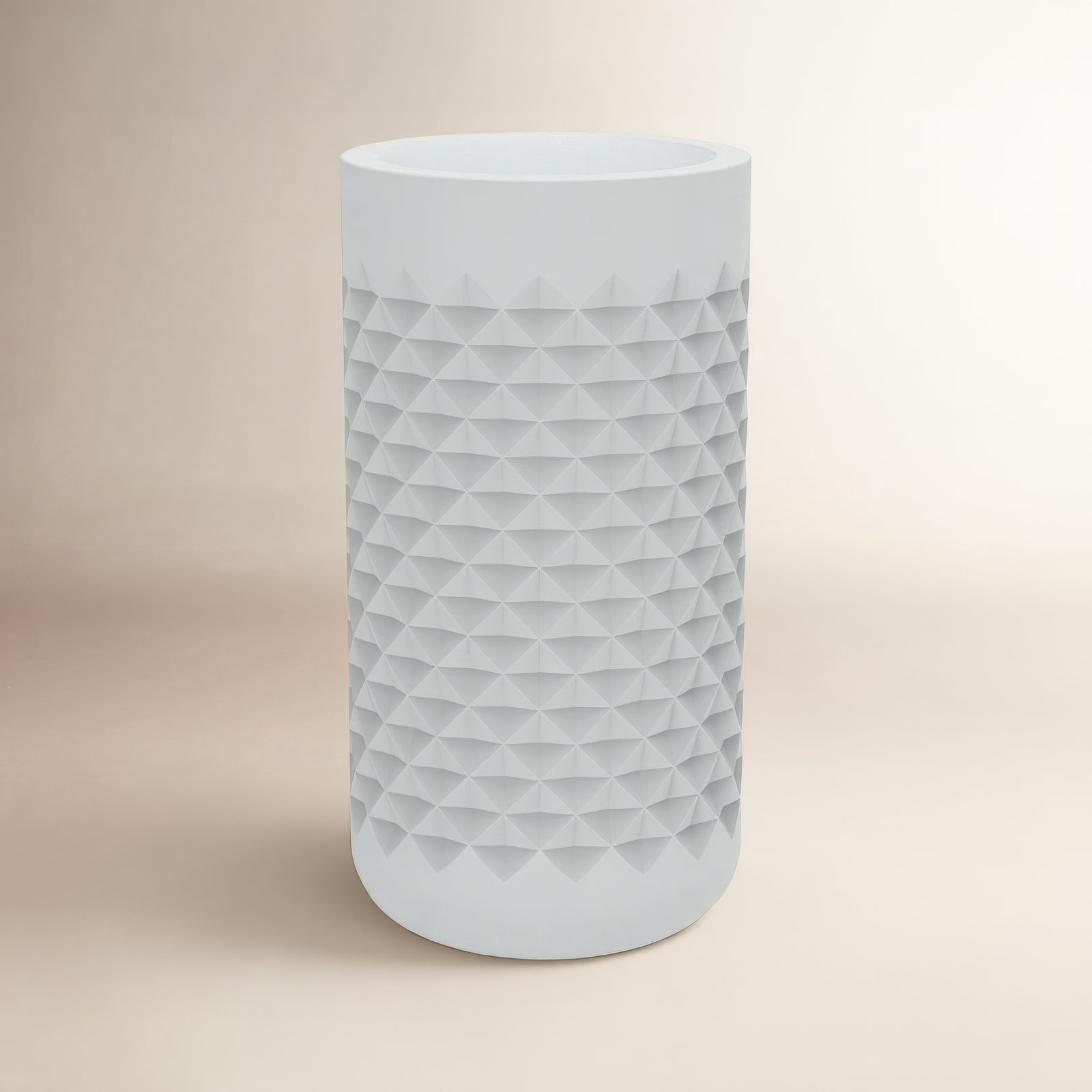 Lisle Pot Planter, White, 36" H x 18" W x 18" D