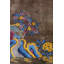 Tapis unique en laine tissé à la main style années 1930 de 9 pi x 11 pi 9 po Art Deco