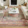 Abbate Oriental Gray/Pink Area Rug