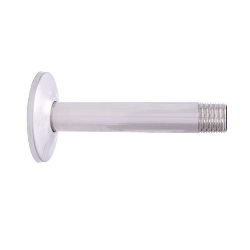 Bras de douche plafond 6" avec bride, Nickel brossé