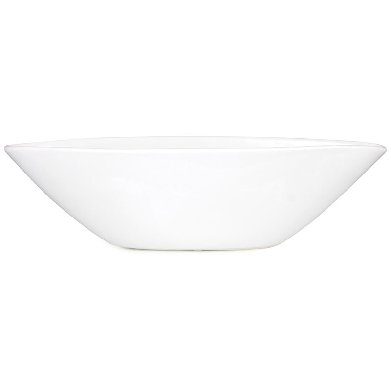 Ahmarria Decorative Bowl - Set of 1, 4.9" H x 17.3" W x 5.7" D, White