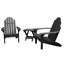 Chaise Adirondack en plastique avec table Anette-27118124