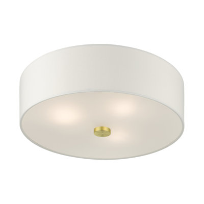Flaire 2 Light Fabric Semi Flush Mount