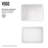 Jasmine 18" L x 15" W x 5" H Matte White Handmade Rectangular Vessel Bathroom Sink
