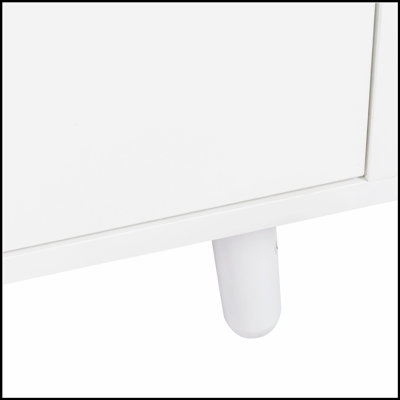 Grande armoire huche de cuisine l 63 po, armoire de rangement autoportante avec 4 portes, 4 tiroirs et tablette à micro-ondes