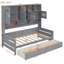 Lit de jour simple avec 2 tiroirs, armoire et tablette tout-en-un, lit de jour moderne-2054121595